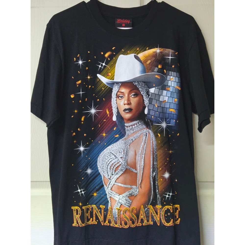 Beyonce Renaissance World Tour Graphic T-Shirt The Roxx Holiday Shirts Black L